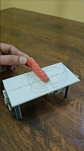 New Cockroach trap motor power testing with carrot vegetable 💪 #engineering #viral #cockroach #trap