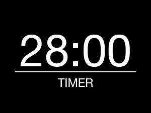 28 Minutes Timer/Countdown with Alarm [4K]