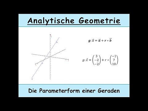 Parameterform einer Geraden erklärt + Punktprobe (Analytische Geometrie)