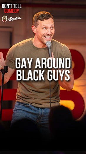 Don't Tell Comedy on Instagram: ""Gay Around Black Guys” 🎤: @rockydaledavis Your soap is a joke! Upgrade your personal care with @drsquatch #donttellcomedy #standup #comedy #funny #jokes"
