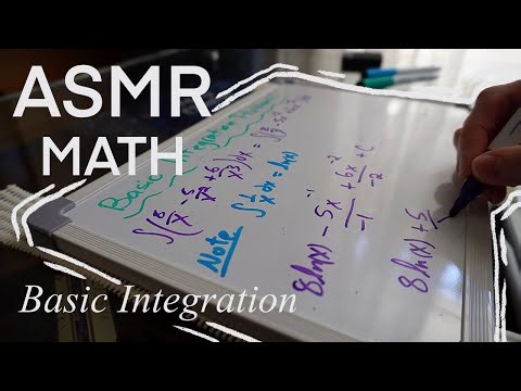 [ASMR Math Study] Practicing Basic Integration on a Whiteboard (No Talking)