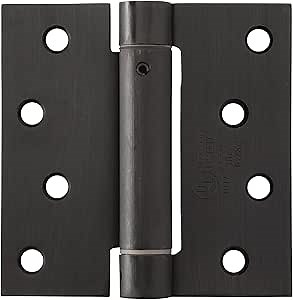 Hinge Outlet Self Closing Spring Hinge - 4 Inches Square - Oil Rubbed Bronze - Spring Loaded for Doors - 2 Pack - Amazon.com