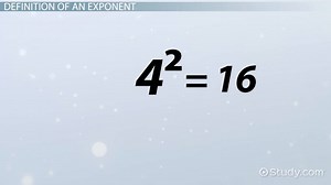 Exponent | Definition & Types - Video | Study.com