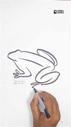 118K views · 1.1K reactions |  Easy Way to Draw a Frog | Step-by-Step Pencil Drawing Tutorial #FrogDrawing #EasyDrawing #DrawingTutorial #ArtForBeginners #PencilDrawing #StepByStepDrawing #HowToDraw #AnimalDrawing #SketchingArt #ArtLovers #LearnToDraw #CreativeArt #FacebookReels #DrawingVideo | Rubel Ahmed | Facebook