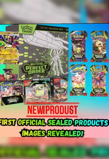 BREAKING NEWS The first official sealed products for Mega Evolution: Perfect Order have been revealed! Product lineup includes: Mega Zygarde ex Mega Starmie ex Mega Clefable ex Meowth ex English release date: March 27 Based on Japan's Nihil Zero set, releasing January 23 These are the first confirmed sealed visuals, and they give us our best look yet at what Perfect Order is bringing to the Mega Evolution era. Expect more reveals as we get closer to release. Stay tuned, we'll be tracking sealed,