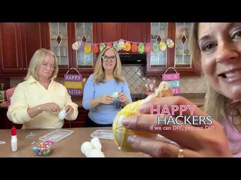 Happy Hackers Ep 12 DIY Easter String Eggs