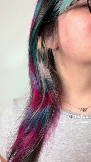 Vibrant Raccoon Stripes with Chunky Highlights