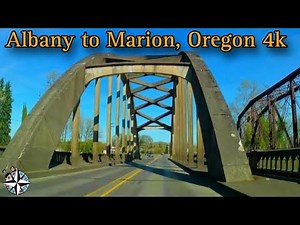 4k Relaxing Driving Video - Albany to Jefferson to Marion, Oregon - Jacob Conser Bridge - Dash Cam