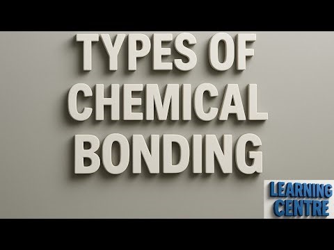 Types of Chemical Bonding || Ionic || Covalent || Metallic [Chemistry]