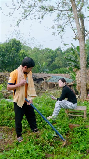 Working in the fields while secretly dodging his wife #shorts #funny #movie #troll #memes