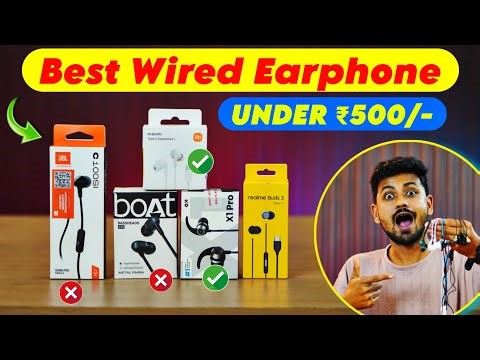 TOP 5⚡ Best Wired Earphone UNDER 500 (Don't Miss) 🔥 Best Earphones UNDER ₹500 🔥✅