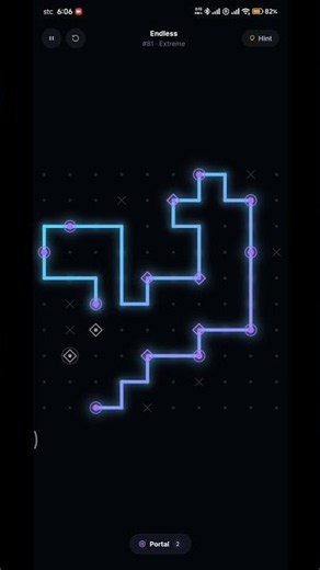looply - glowing loop puzzle game #puzzlegame #gameplay