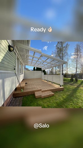 Terassinkannen uusiminen ja rakentaminen - Lämpöpuusta valmistettu kansi