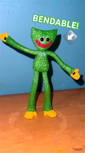 POPPY PLAYTIME Mini GREEN HUGGY UNBOXING! McFarLane Bendable Figure #poppyplaytime #huggywuggy #yt