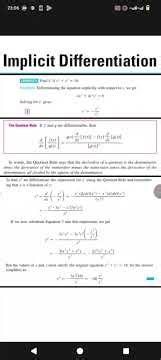 Implicit Differentiation -Solved Example.