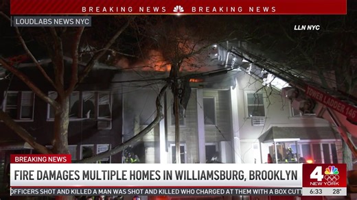 Fire damages multiple homes in Williamsburg, Brooklyn