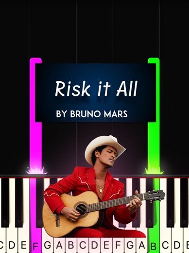 Risk It All - Bruno Mars Piano Cover Tutorial
