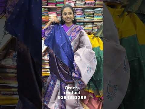 SEMI BANARASI SILK SAREE ││PSR BROTHERS ││WhatsApp 9384851299