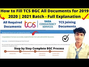 How to Fill TCS BGC All Documents 2024 | TCS Joining Documents 2024 | TCS BGC All Required Documents
