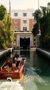 Arriving in style at the JW Marriott Venice ✨🇮🇹⁠ ⁠ Set on its own private island in Venice, Isola Delle Rose, the hotel is a beautiful 15-minute boat ride across the Lagoon to St. Mark's Square. ⁠ ⁠ Upon arrival, you can also enjoy 4 restaurants and 4 bars, a rooftop lounge area with a pool (with 360º views), lush green areas and the largest spa in Venice. | Yachting Lifestyle 365
