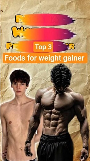 Top 3 Weight Gain Foods for Hard Gainers 🚀...#fitness #weightgainers #shortvideo