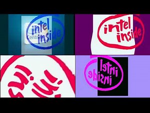 Intel logo history in quadparison 6