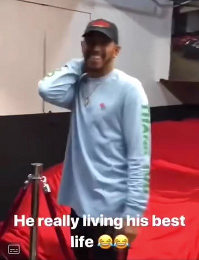 Lewis Hamilton Living His Best Life Switching Cars