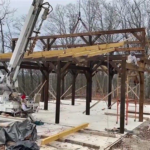 Dovetail Timber Frame Rafters: Big Boy Money