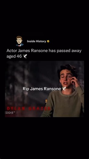 Inside History on Instagram: "US actor James Ransone, known for his role in The Wire, has passed away at 46 🕊️ Ransone portrayed Ziggy, the hapless and chaotic petty criminal in the second season of the critically acclaimed crime drama. He also appeared in the 2008 miniseries Generation Kill and starred in 2019’s It Chapter Two, adapted from Stephen King’s novel. #history #sad #actor #trending #reels"