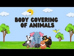 Body Covering of Animals || Science Lesson for Kids #animalsvideo #lessonforkids