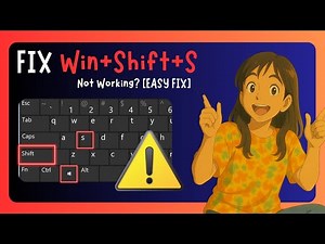 How To FIX Win+Shift+S Keyboard Shortcut Is Not Working In Windows 11 - EASY