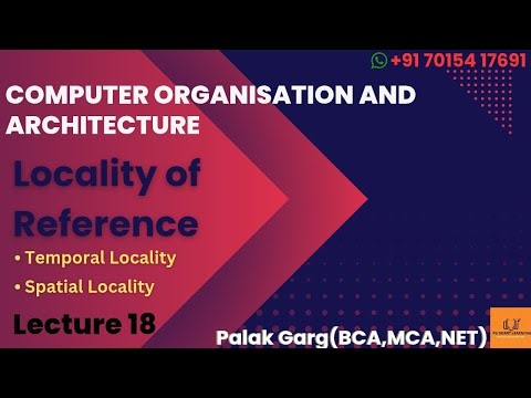 What is Locality of Reference? | Temporal vs Spatial Locality |Cache Memory| COA#coa#computerscience