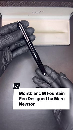Montblanc M Fountain Pen Designed by Marc Newson #montblanc #unboxing #pen #fountainpen #fountainpens #pens #ink #inked #stationery #art #collector #color #marc #newson #penspinning #pentok