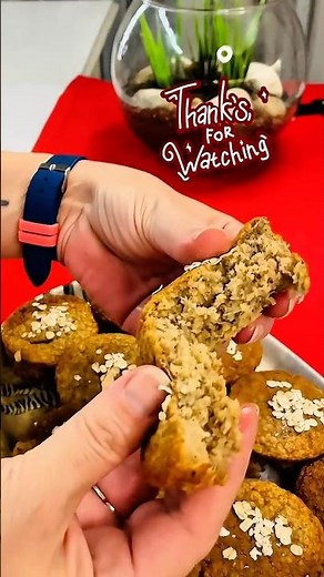 🍌 Glutenfreie Bananen Mini Muffins – ohne Zucker & super saftig! #cooking #food