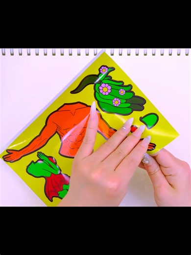 [Sticker Book ASMR] Incredibox Sprunki Oren Cant Say No to Pinki SUS MOD #asmr #diy #stickers #sprunki #incrediboxsprunki #stickerbook #incredibox