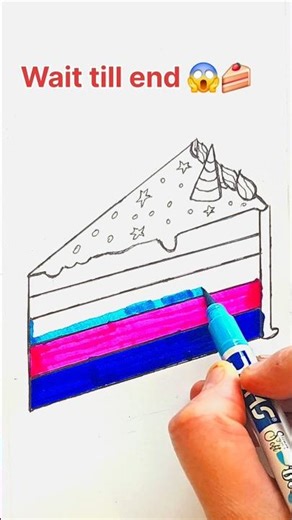 Satisfying Rainbow Cake 🌈 #shorts #satisfying