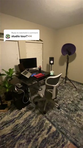 Home Recording Studio Setup Before Hanging Posters | Bertie Banz
