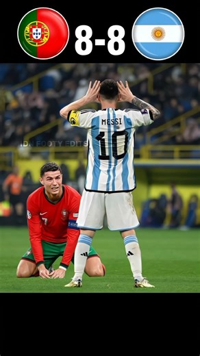 Ronaldo x Messi | Portugal vs Argentina Epic Penalty Shootout Drama🥶