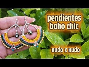 COMO HACER AROS DE MODA EN MACRAME
