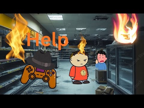 Running from an angry Caseoh (Night shift Roblox)