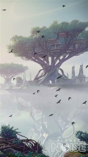 Floating Sky Islands | Alien Utopia Ambience for Relaxation, Study & Sleep 🍃☁️