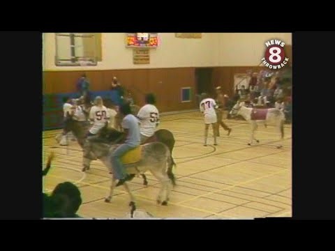1978-Donkey basketball at Montgomery High School