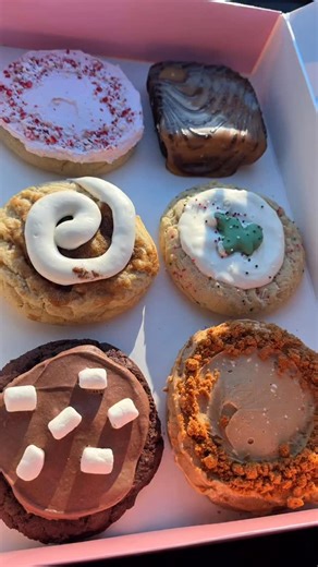 Jas Kam Eats on Instagram: "Christmas Crumbl Cookies Week! New Salted Caramel Brownie! #christmas #christmascookies #crumblcookies #crumbl #holidayseason #christmasinspo #christmascountdown #christmasbaking #christmasdessert #foodie #food #tastetest #eating #review #mukbang #explorepage"