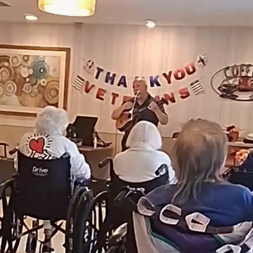 A few more highlights from our Veterans Day celebration and guest performer Greg T. —honoring the heroes who mean so much to us.  #CompletelyCelebrated | Complete Care At Brackenville | Facebook