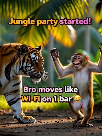 Monkey Dancing ROASTS Tiger 🐯😂 | Jungle Roast Gone Wrong! 🔥