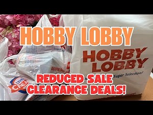 QUICK Hobby Lobby Haul! Craft Storage & Supplies on Clearance! Don’t Miss These Deals!