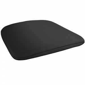 Lancaster Table & Seating Alloy Black Fabric Magnetic Cushion for Alloy Chairs