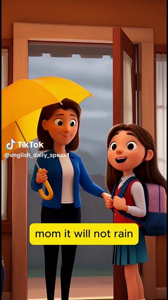 Taking The Umbrella: A Fun English Learning Moment