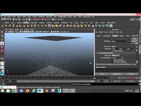 Maya 2014 tutorial : How to create Snow in Maya