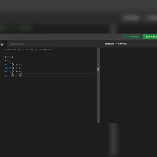 Calculation in python🐍😎 #minicoder 😎